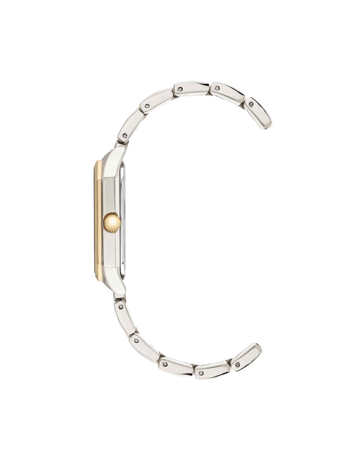 Anne Klein Octagonal Shaped Metal Bracelet Watch