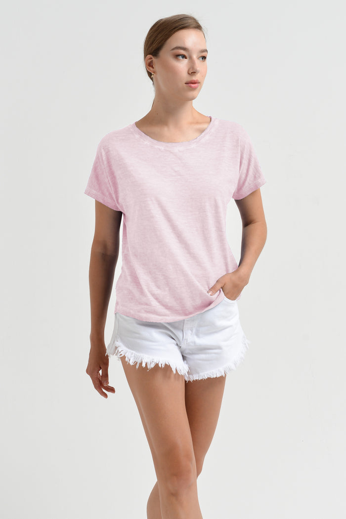 Olbia T-Shirt - Women's Crewneck T-Shirt - Rose