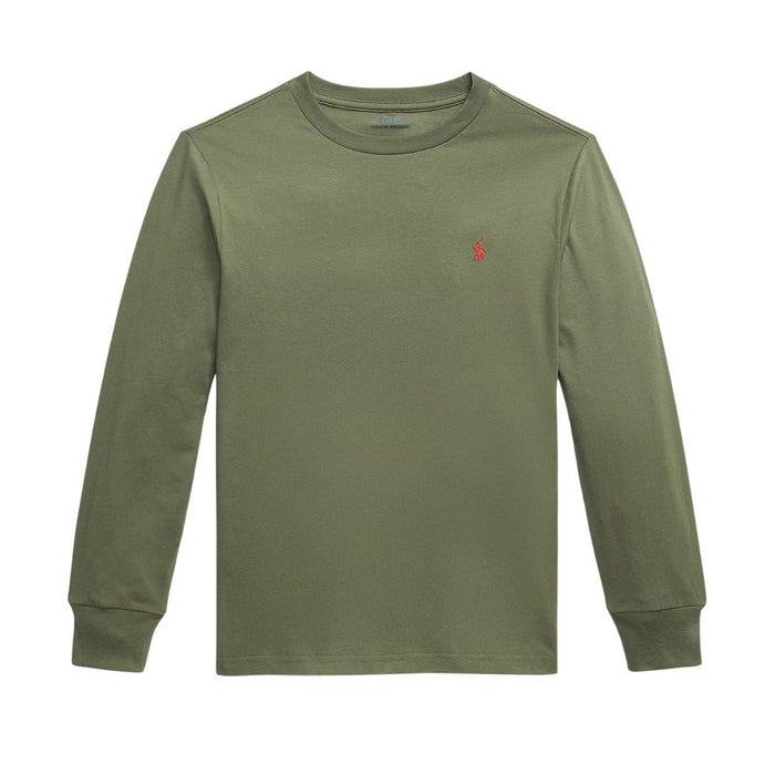 Olive Green Long Sleeve Top