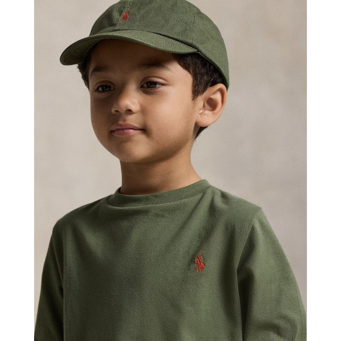 Olive Green Long Sleeve Top