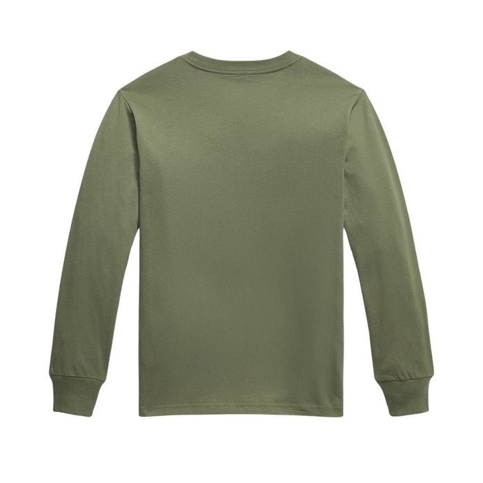 Olive Green Long Sleeve Top