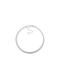 Anne Klein Silver Tone Omega Chain Collar Necklace