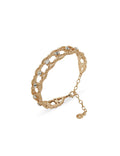 Anne Klein Gold Tone Open Work Cuff Bracelet