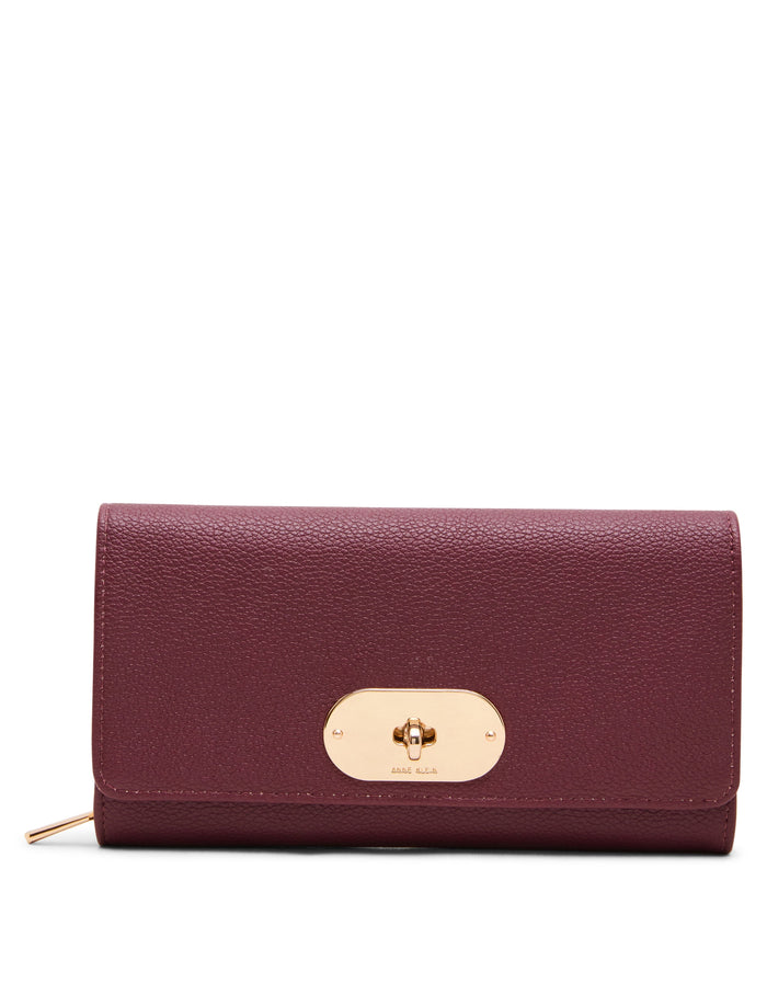 Anne Klein Oval Turnlock Boxed Wallet on Chain