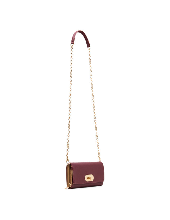 Anne Klein Oval Turnlock Boxed Wallet on Chain