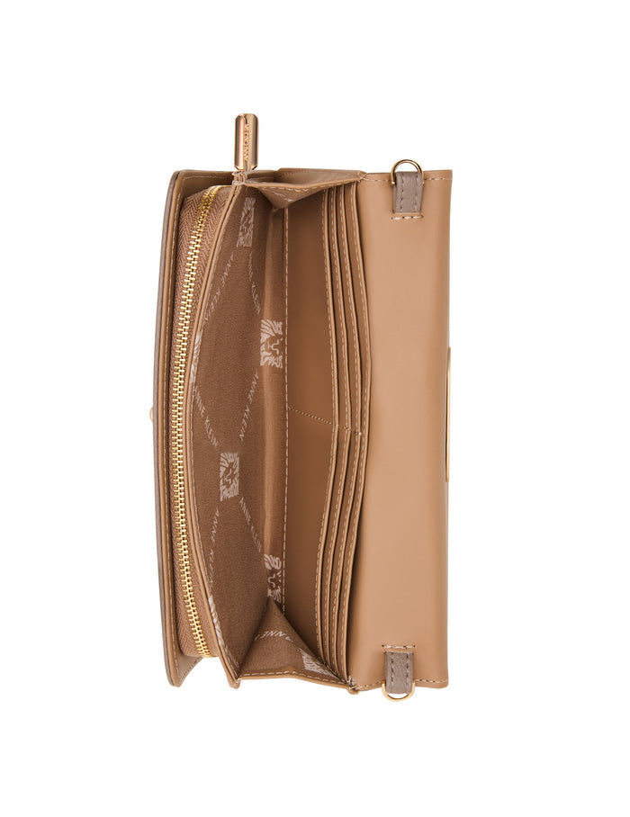 Anne Klein Oval Turnlock Boxed Wallet on Chain