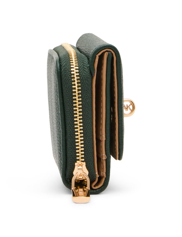 Anne Klein Oval Turnlock Flap Wallet