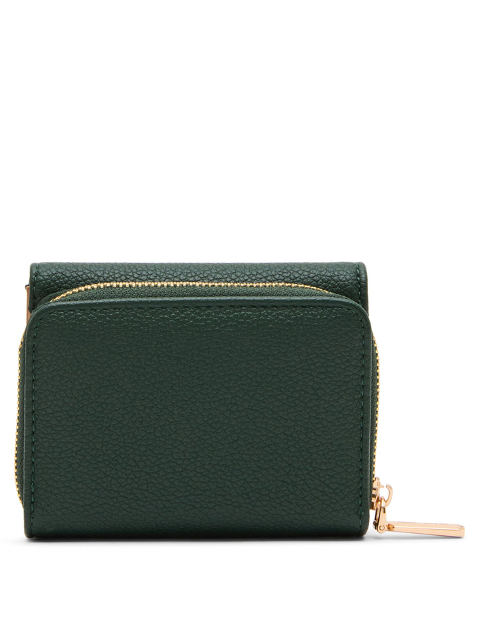 Anne Klein Oval Turnlock Flap Wallet
