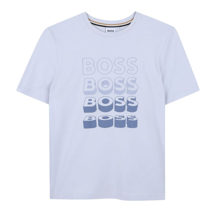 Pale Blue 3D Logo T-Shirt