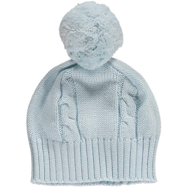 Pale Blue Bobble Hat