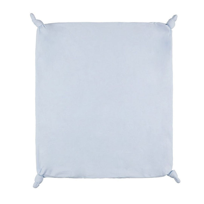 Pale Blue Embroidered Blanket