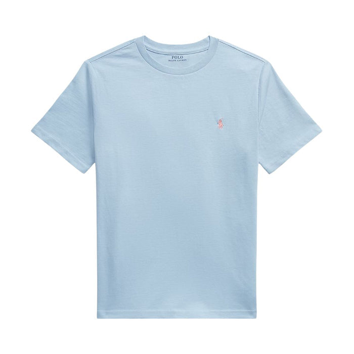 Pale Blue Embroidered Pony T-Shirt