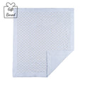 Pale Blue Teddy Print Blanket
