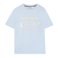 Pale Blue Triple Logo T-Shirt