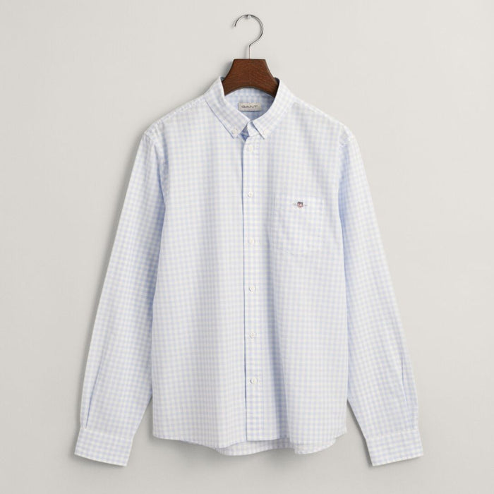 Pale Blue & White Check Shirt