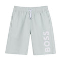Pale Green Logo Swim Shorts