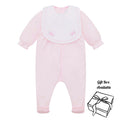 Pale Pink Babygrow & Bib