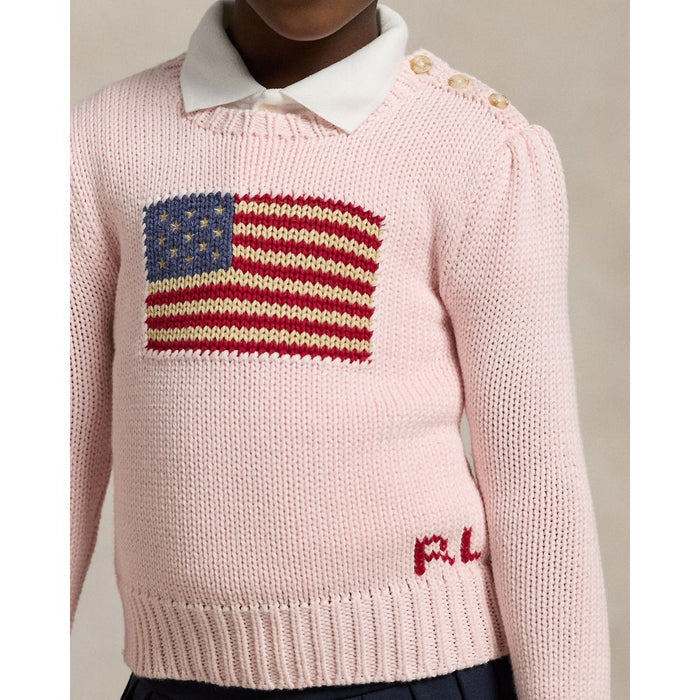 Pale Pink Flag Jumper