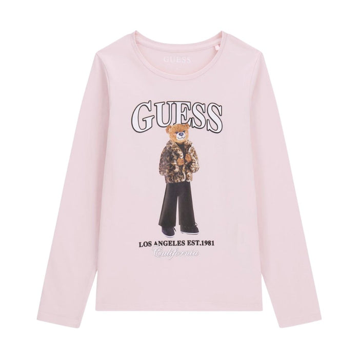 Pale Pink Teddy LS T-Shirt