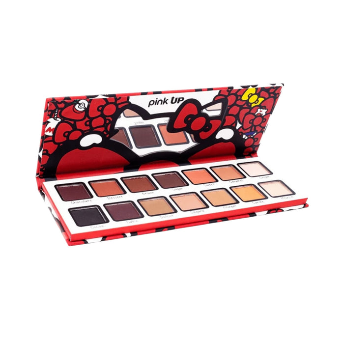 Paleta De Sombras Hello Kitty Rojo Pink Up