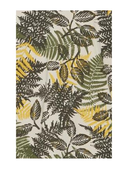 Palm Pattern Polo Shirt - Forest