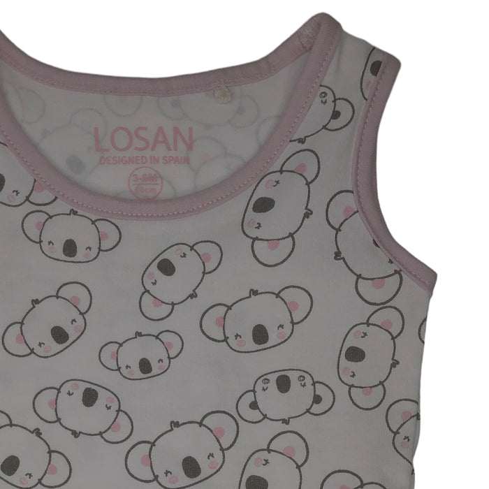 Pañaleros Manga Corta Para Bebé Niña "Calm Mood" Losan