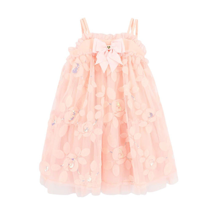 Peach 3D Petal Dress