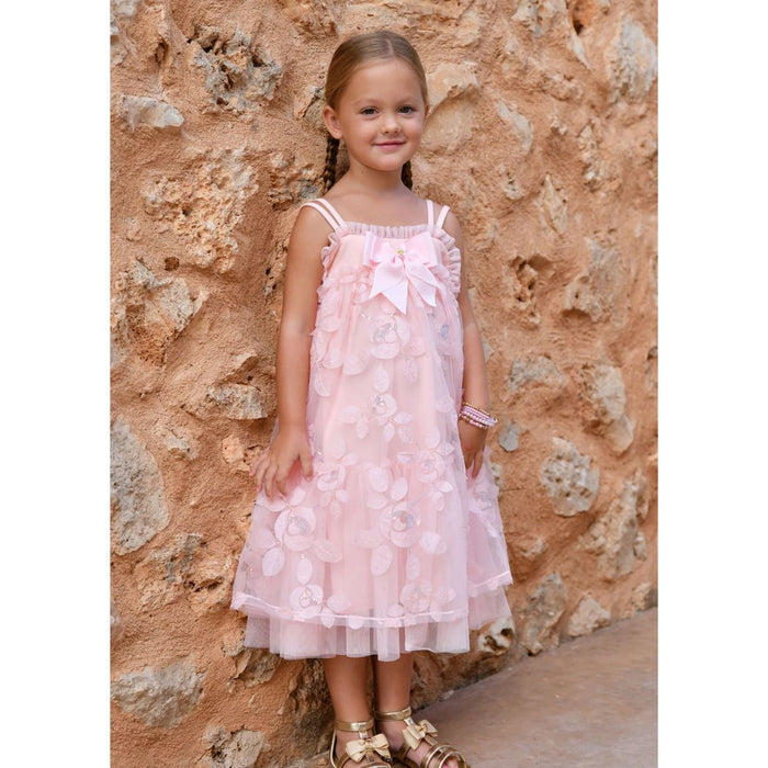 Peach 3D Petal Dress