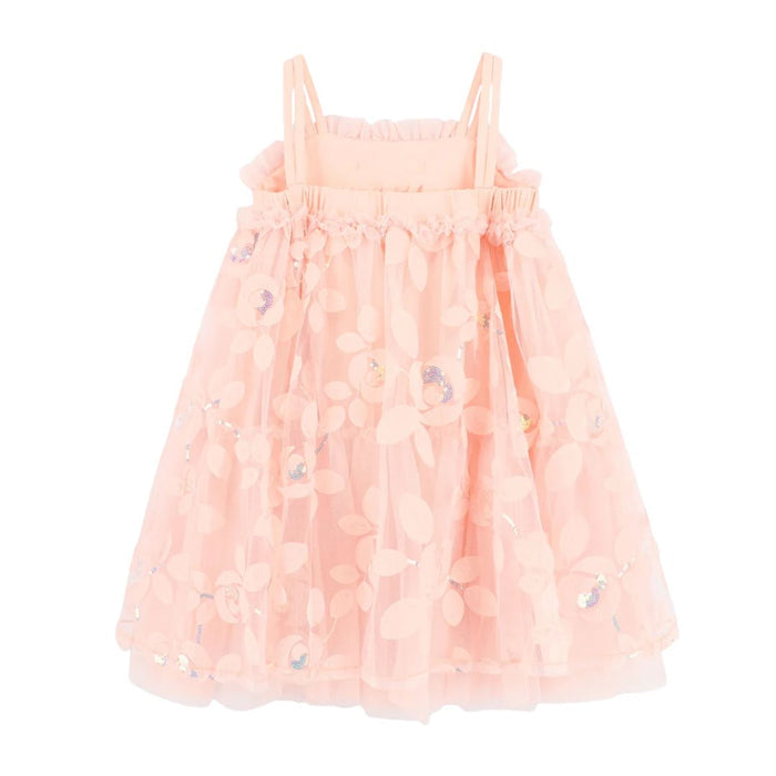 Peach 3D Petal Dress