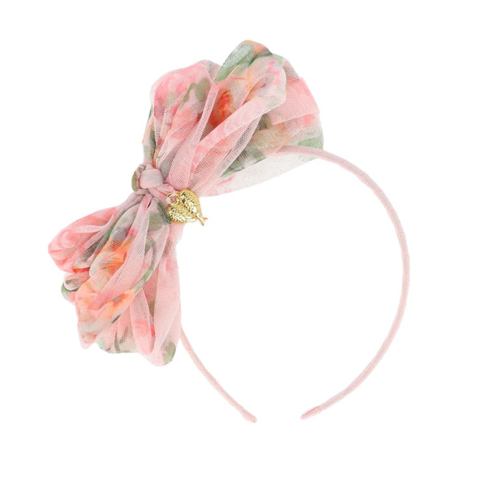 Peach Floral 'Gladys' Headband