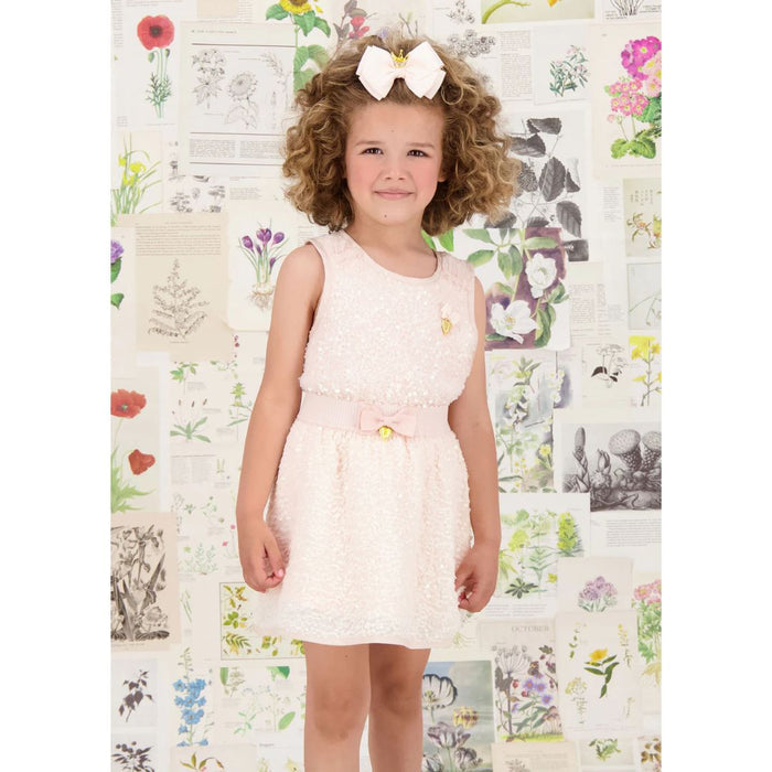 Peach Sequin 'Sinead' Skirt Set