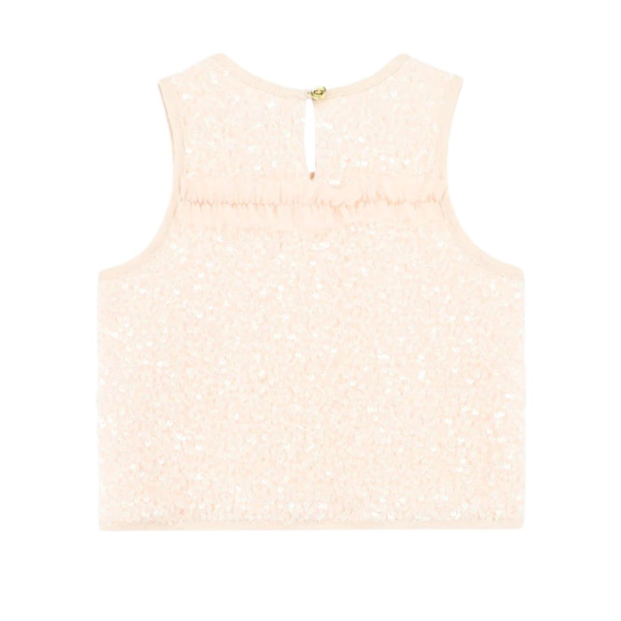 Peach Sequin 'Sinead' Skirt Set