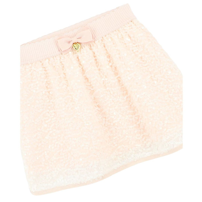 Peach Sequin 'Sinead' Skirt Set