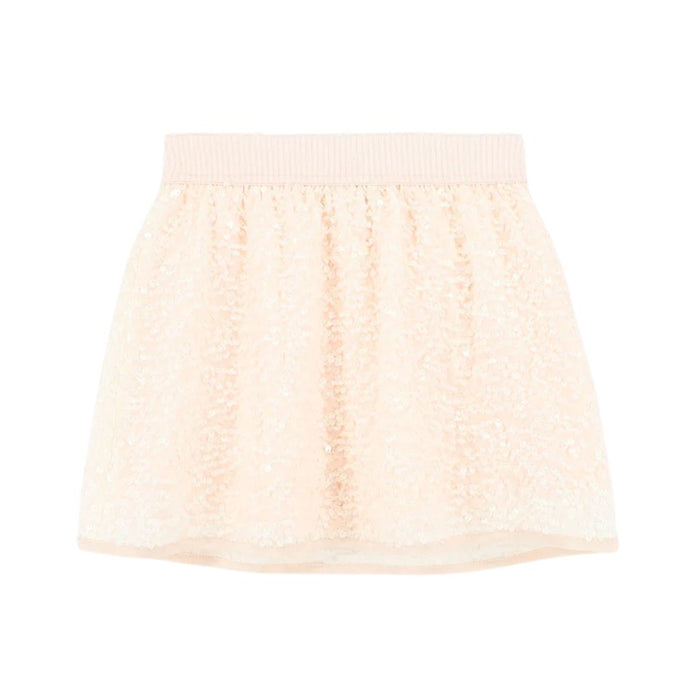 Peach Sequin 'Sinead' Skirt Set