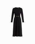 Anne Klein ANNE BLACK Petite Gathered Waist Midi Dress