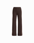Anne Klein DEEP MAHOGANY Petite Heat Set Wide Leg Sweater Pant