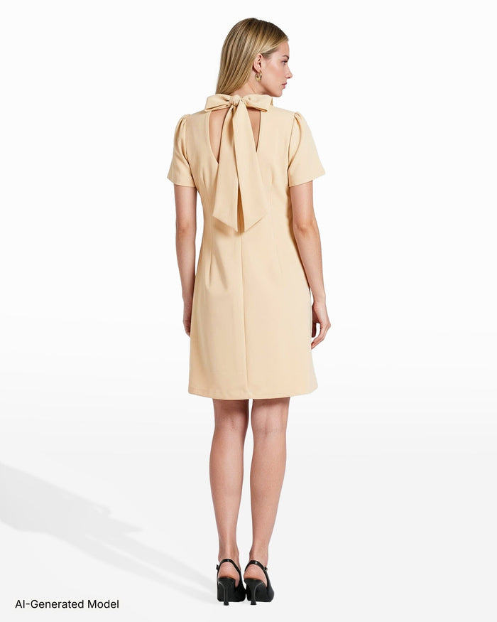 Anne Klein Petite Mock Neck Shift Dress