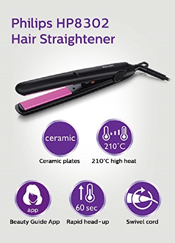 Philips HP8302 Professional Ceramic Flat Iron Hair Straightener