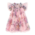 Pink Bold Floral Print Dress