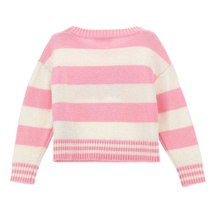Pink & Cream Striped 'Barbie' Jumper