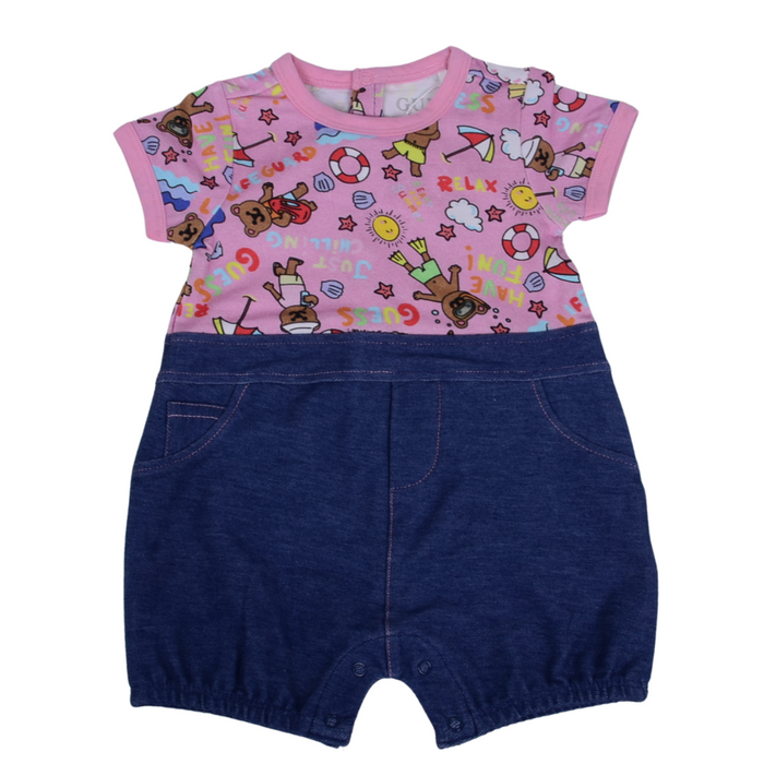 Pink & Denim Multi Logo Shortie & Gift Bag
