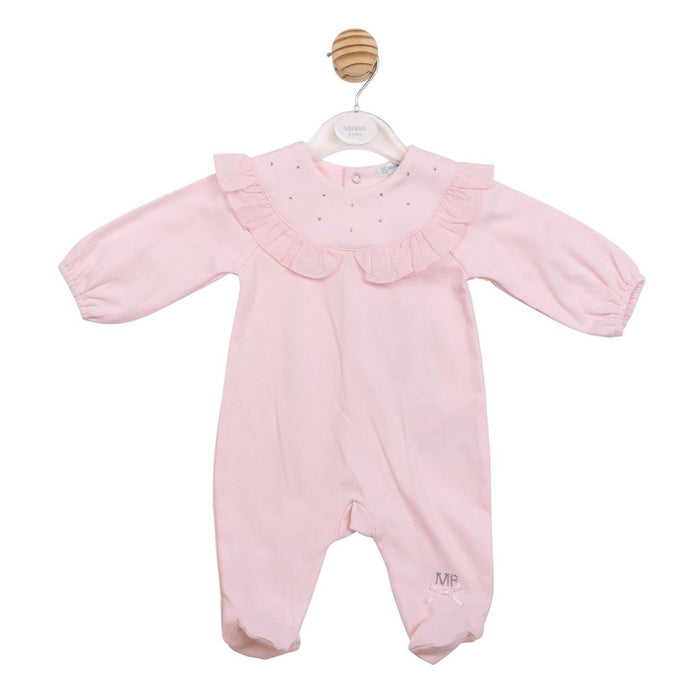 Pink Diamante Babygrow