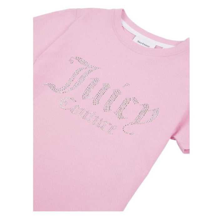 Pink Diamante Logo T-shirt