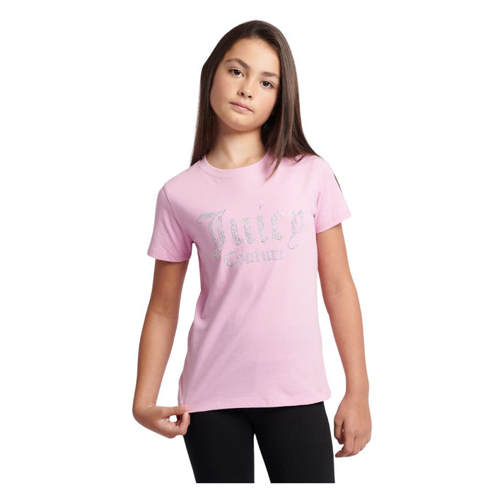 Pink Diamante Logo T-shirt