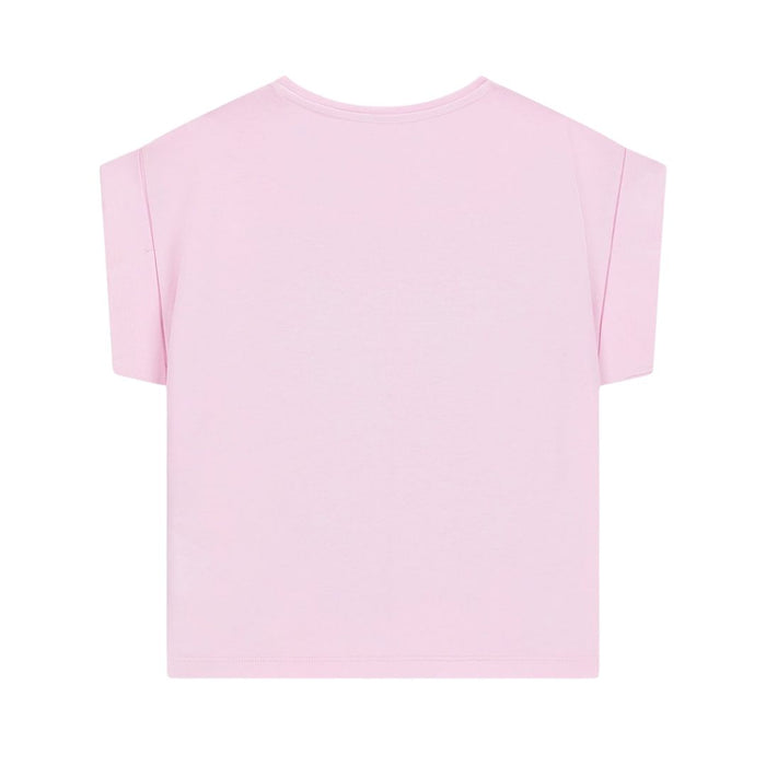 Pink Diamanté Palm Logo T-Shirt