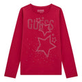 Pink Diamante Star & Logo LS T-Shirt