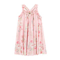 Pink Floral Pleated Dress