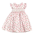 Pink Floral Smocked Dress
