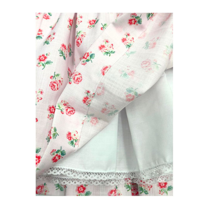 Pink Floral Smocked Dress