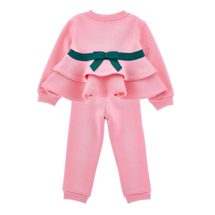 Pink Frilled "Love" Tracksuit